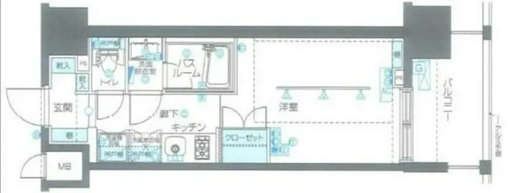 ZOOM品川南 11階階 間取り