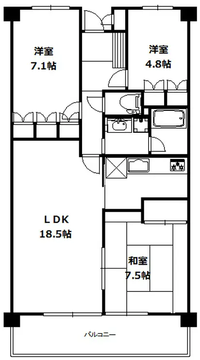 アーバンディラわらび 5階階 間取り