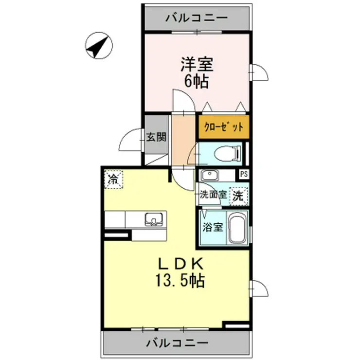 ヤマザキコーポラス 2階階 間取り