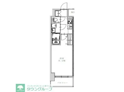 S-RESIDENCE金山ALTANO(1K/10階)の間取り写真