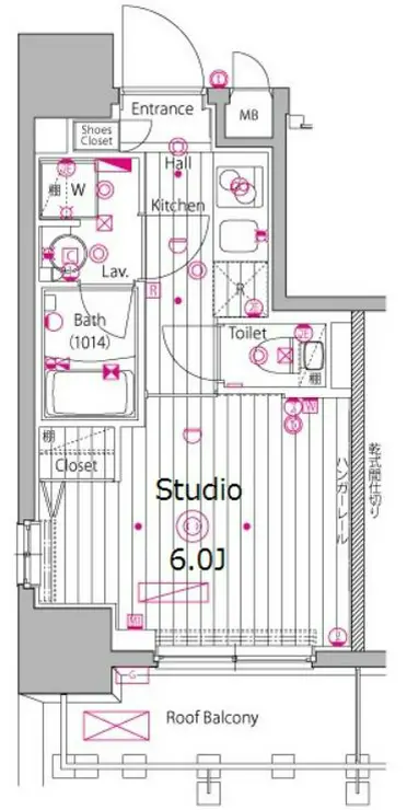 ガーラ・プレシャス渋谷六本木通り 11階階 間取り