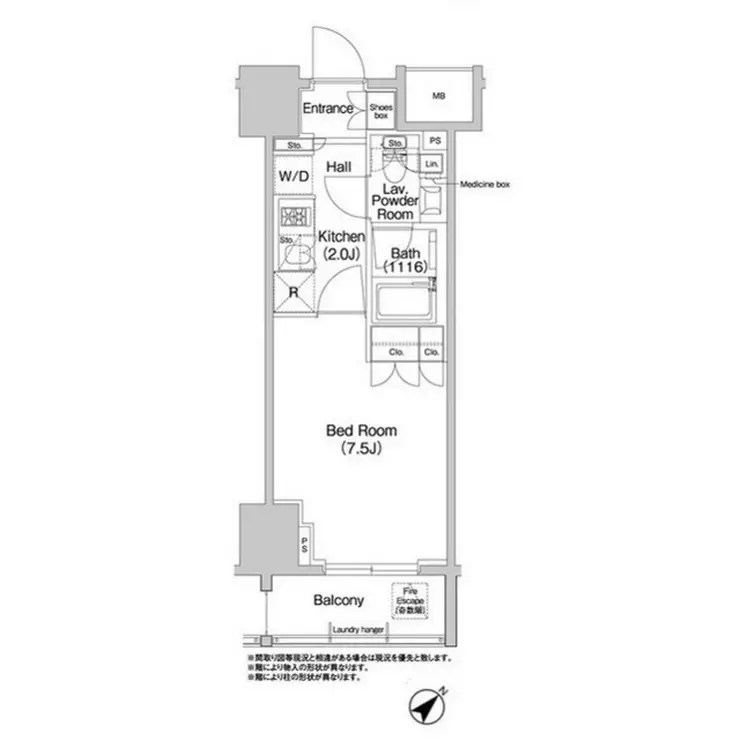 コンフォリア浅草橋 12階階 間取り