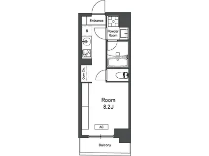 レキシントン・スクエア曙橋(ワンルーム/5階)の間取り写真