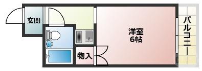 グランドコート新大阪(1K/7階)の間取り写真
