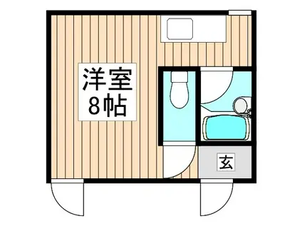 プラットハセガワ(ワンルーム/3階)の間取り写真