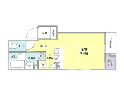 ソレーユ四谷三丁目(1K/5階)の間取り写真