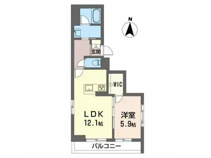 シャーメゾンS.K(1LDK/3階)の間取り写真