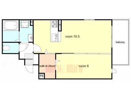 アンティークショコラ3番館(1LDK/1階)の間取り写真