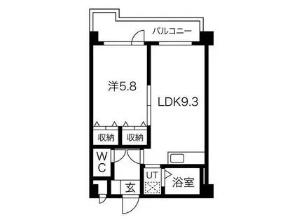 AMS352ビル(1LDK/4階)の間取り写真