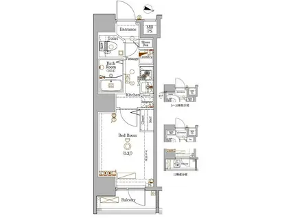 アクサス板橋本町STA(1K/6階)の間取り写真