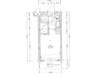 エクセリア高円寺(1K/2階)の間取り写真