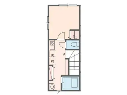 MAISON DE F YURIGAOKA(1K/2階)の間取り写真