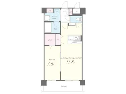 ウェスタリア(1LDK/2階)の間取り写真