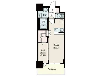 セレニテ新大阪プリエ(1LDK/10階)の間取り写真