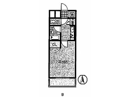 EXCELENTE FABRICA(1K/4階)の間取り写真