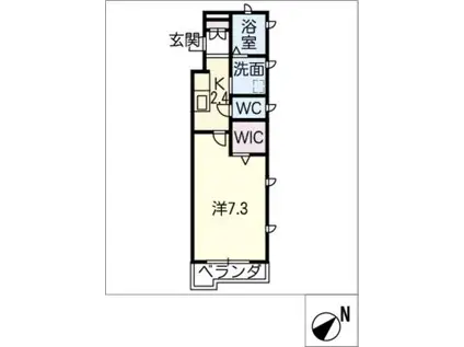 ウイング井ヶ谷(1K/3階)の間取り写真