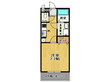 アメニティーハウス郡山(1K/3階)の間取り写真