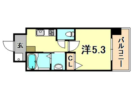 スプランディッド元町山手(1K/3階)の間取り写真