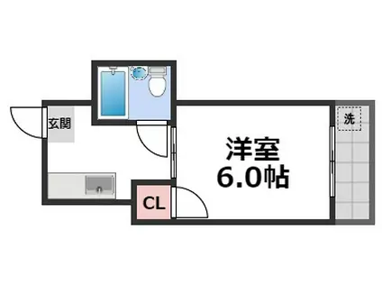 プレアール深江橋II(1K/4階)の間取り写真