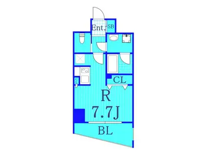 プレディアスタイル横濱沢渡(ワンルーム/5階)の間取り写真