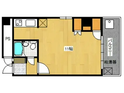 イースト博多(ワンルーム/9階)の間取り写真