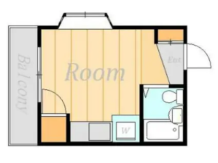 ヴィアベネト南町田(ワンルーム/1階)の間取り写真