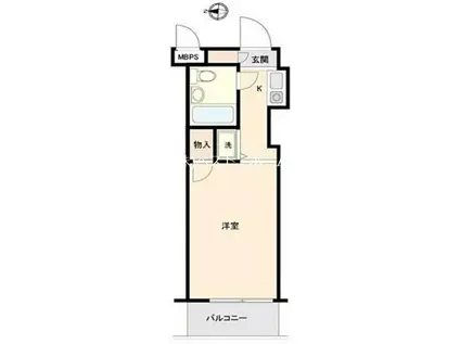 フローラル練馬(ワンルーム/2階)の間取り写真