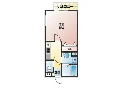 センターパーク柴又III(1K/3階)の間取り写真