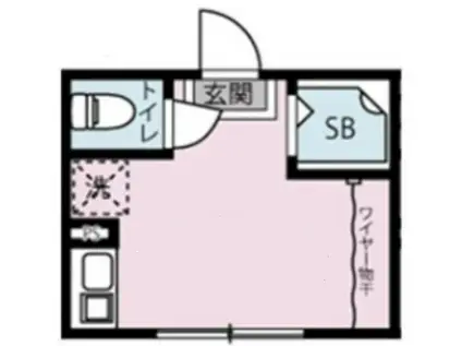 RE東高円寺(ワンルーム/1階)の間取り写真