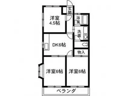 SIY HILL HEIGHTS (3DK/1階)の間取り写真