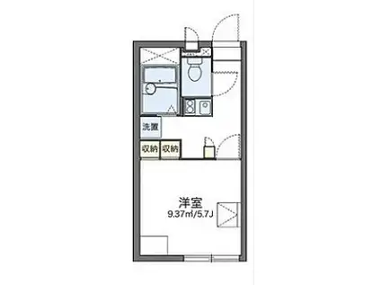 レオパレスSO小石川(1K/1階)の間取り写真