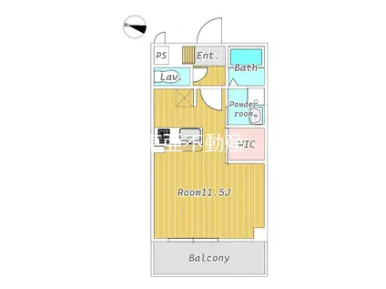 CREST平成(ワンルーム/4階)の間取り写真