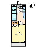 クレアトミー(1K/2階)の間取り写真