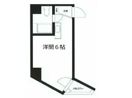 新宿イン(ワンルーム/5階)の間取り写真