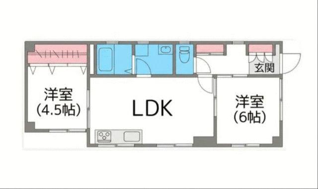 池袋本町戸建て(2LDK/1階)の間取り写真