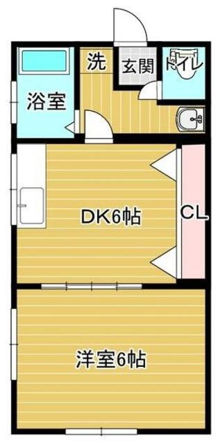 パークスクエア学芸大学(1DK/4階)の間取り写真