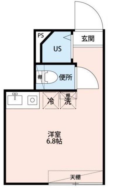 アペックス・堀切VI(ワンルーム/2階)の間取り写真