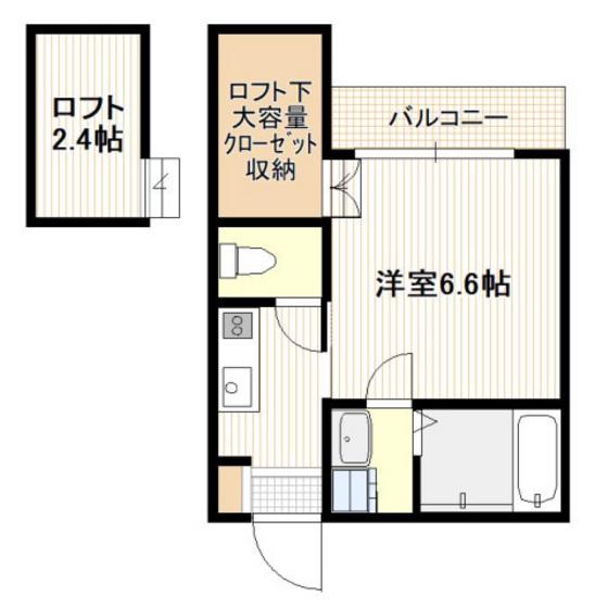 ロングリングロングランド(1SK/1階)の間取り写真