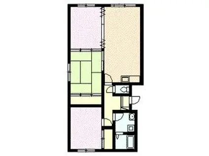ハイエスト近文(3LDK/3階)の間取り写真