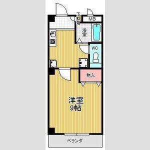 ヴィアーレ(1K/3階)の間取り写真
