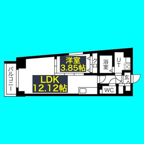 S-FORT熱田花町(1LDK/10階)の間取り写真