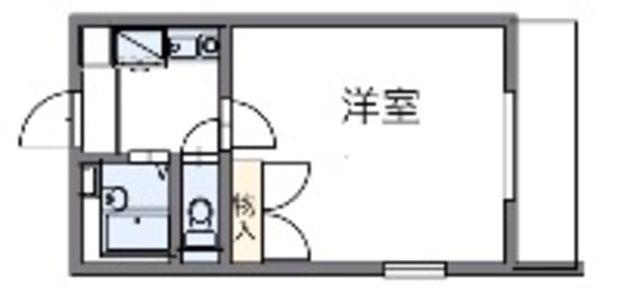 レオパレスBONHEUR(1K/2階)の間取り写真