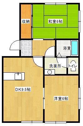CAMEL(2DK/1階)の間取り写真