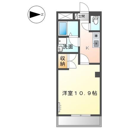 SOWAKA(1K/3階)の間取り写真