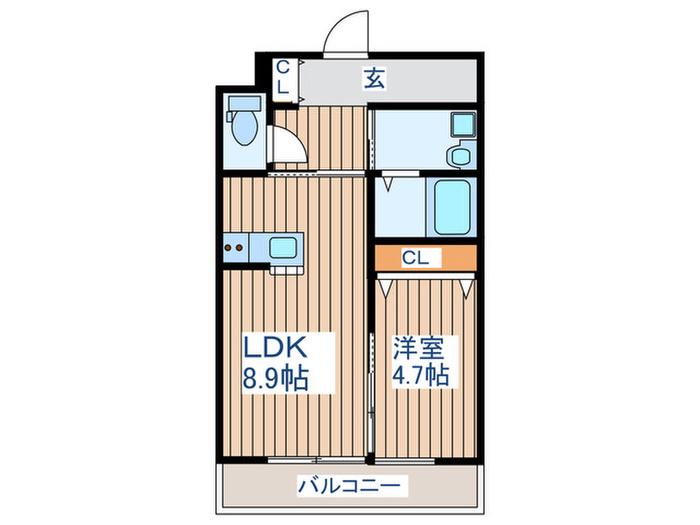SANTA BASE(1LDK/1階)の間取り写真