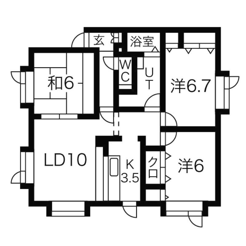 ハイム・ソレイユ II(3LDK/2階)の間取り写真