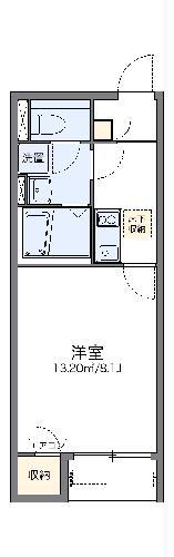 レオネクストエトワール(1K/1階)の間取り写真