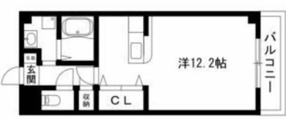 アヴァンセ ヒロ(ワンルーム/2階)の間取り写真