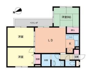 アゼリアガーデン(3LDK/2階)の間取り写真