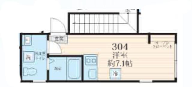 VIETA光が丘(ワンルーム/3階)の間取り写真